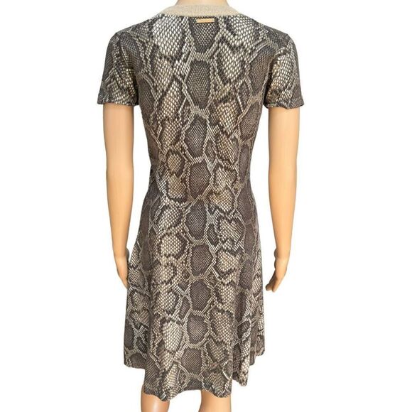 Michael Kors Python print knit Sweater Dress cotton blend size S - Picture 5 of 10